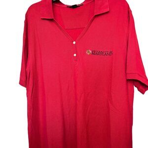 University of Maryland Devon & Jones V-Neck Polo Shirt, XXL